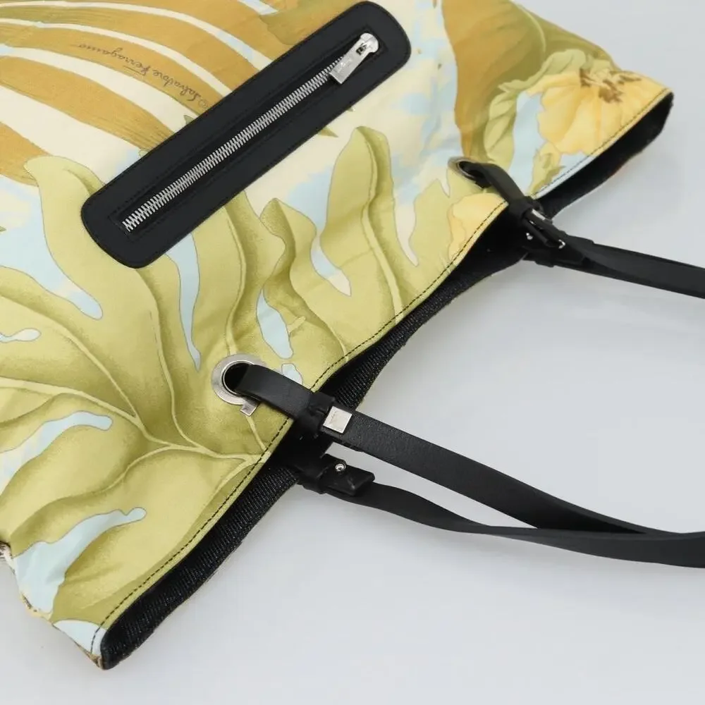 Salvatore Ferragamo Nylon Tote Bag Yellow